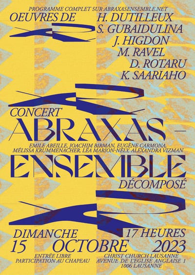Abraxas décomposé 2 - Lausanne
